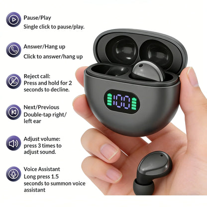 Low Latency Gaming Bluetooth Earbuds All-Day Comfort Long Battery Immersive Audio Built-In Mic Suitable for Travel and Workout