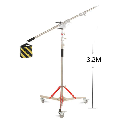 Super Stable Stainless Steel Big Tripod 2.8M Foldable Lighting Stand Tripod Photography For Fill Spot Light Softbox Photo Studio