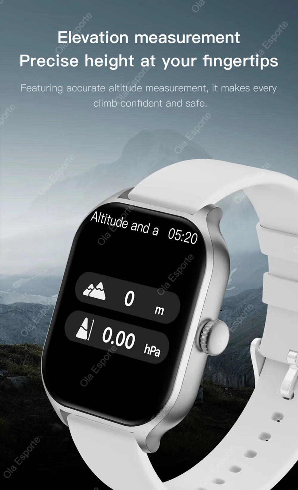 2026 New Smart Watch For Android IOS 2.01Inch Color Screen Bluetooth Call Blood Oxygen/Pressure Monitoring SmartWatch Women HT30