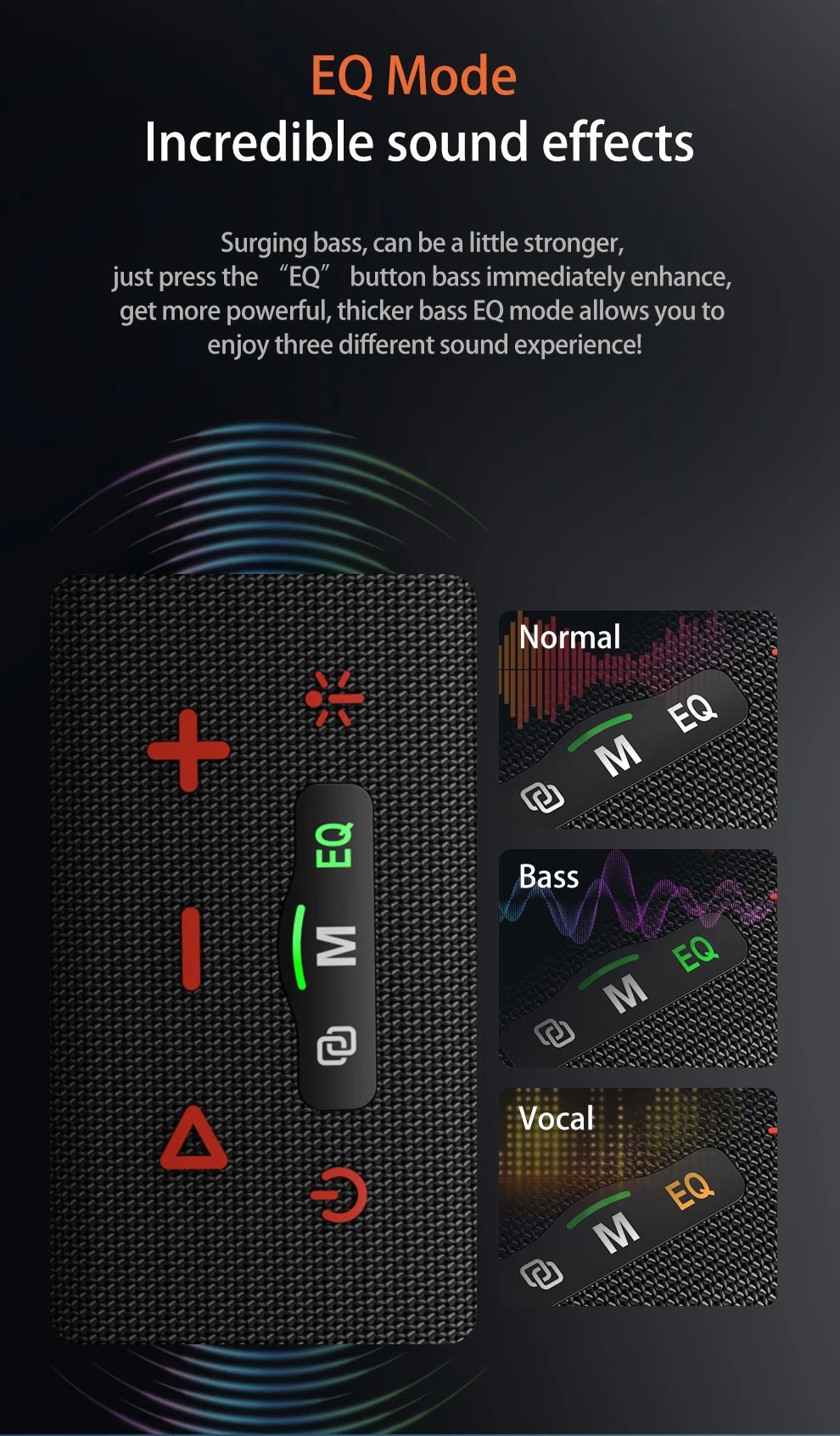 ZEALOT S95 120W Portable Bluetooth Speaker High Volume Waterproof 24000mAh Wireless TWS Subwoofer Suporrt USB/TF/AUX RGB Light.