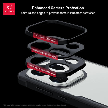 Xundd For Oppo Find X9 Ultra Case Airbags Shockproof PC&TPU Matte Transparent Bumper Anti-Drop Phone Cover  For Find X9 Ultra
