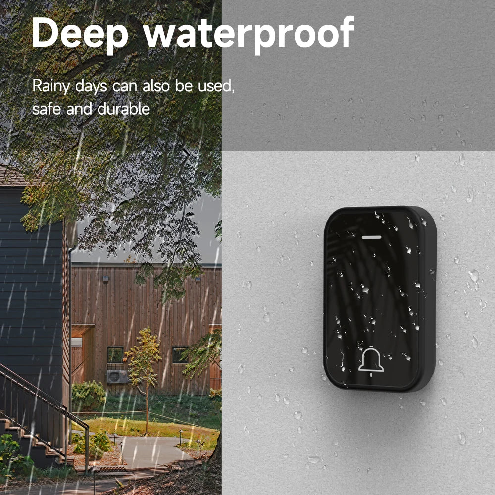 Acrylic Decoration Does Not Require Batteries Kinetic Energy Door Bell Household Waterproof Wireless Electronic Doorbell
