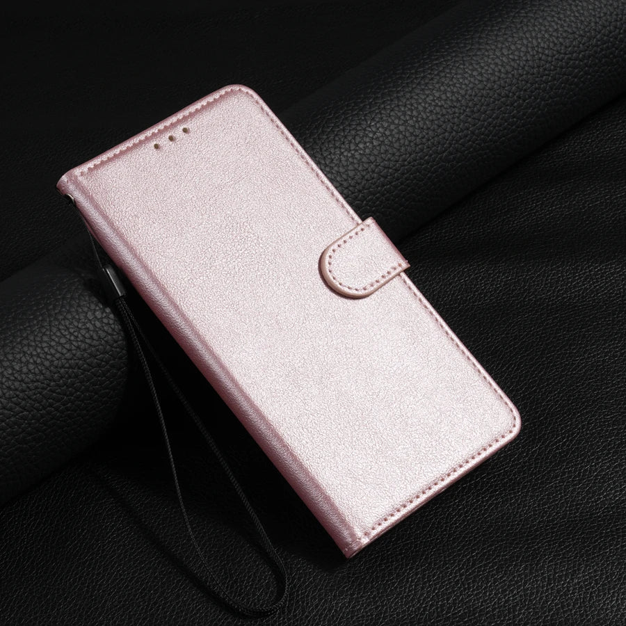 Wallet With Card Slot Magnetic Flip Leather Case For Samsung Galaxy S25 FE S24 Ultra S23 S22 S21 S20 FE S10 Plus S9 Card Bag
