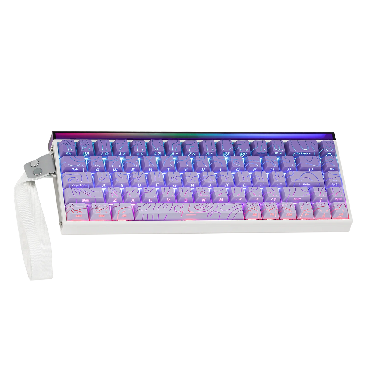 AULA Hero68 HE 65% ANSI US Layout Hot-Swap Wired Magnetic Gaming Keyboard 8kHZ Rapid Hall Effect Switch RGB Backlight Light Box