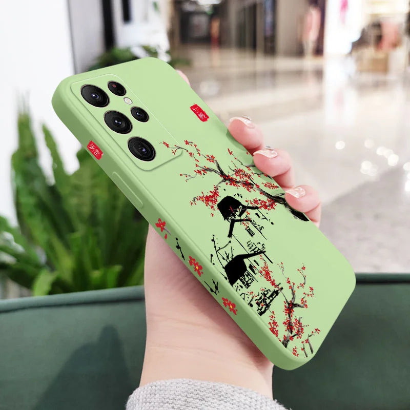 Field Wind Phone Case For Samsung Galaxy S25FE  S24 S23 S22 S21 S20 S10 S10E S9 Ultra Plus FE Note 20 Ultra 10 9 Plus Cover