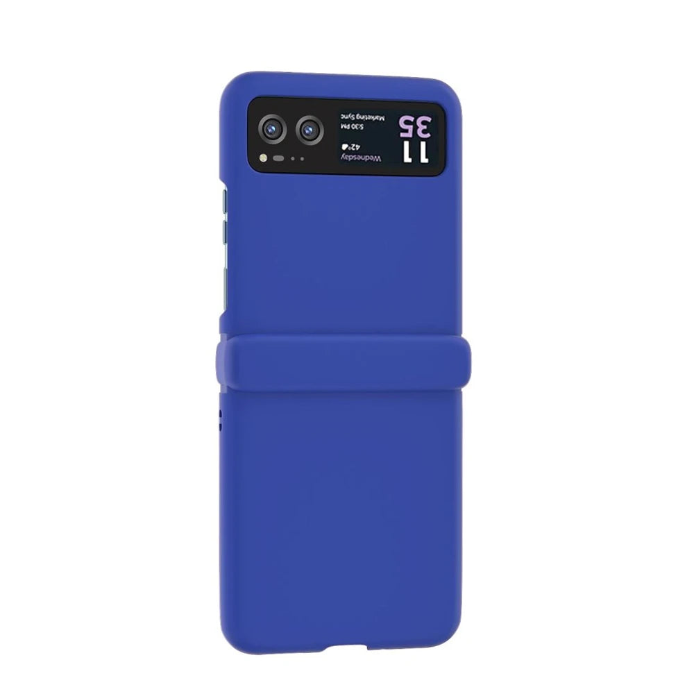 Candy Color Hinge Protective Phone Case For Motorola Razr 70 60 50 40 Ultra Skin Feel Shockproof Cover PC Bumper Shell Funda