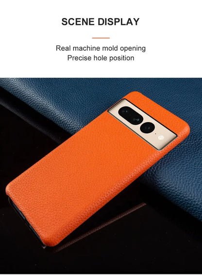 Fundas Pixel 10 Pro Case Business Genuine Leather Cases for Google Pixel 6A 7Pro 5A Mobile Phone Cover Capa Back Coque Carcasa
