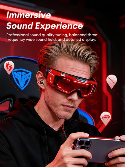 Lenovo YF38 Wired Earphones Type-C/3.5mm Gaming Headphones HiFi-level Dynamic Sound Ultra-low Latency Earbuds W Mic Tangle-Free