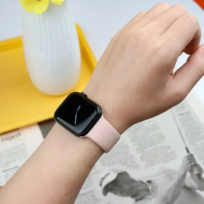 Silicone Band For Apple Watch straps 45mm 44mm 40mm 41mm 42mm-46mm sport bracelet iwatch series 8 7 6 5 SE 9 10 11 Ultra 2 49mm