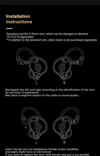 ND Venus Type C/3.5mm Wired Headphones Dynamic Drive HiFi Bass Stereo Music Earphones Noise Cancelling Game Headset For Phone PC