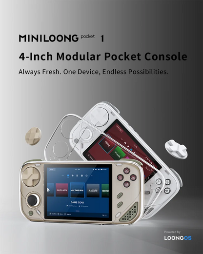 MINILOONG POCKET 1 Handheld Game Console 4''IPS Screen HD Output Open Source Systems OTA Upgrades LOONG OS Console POCKET1 gift