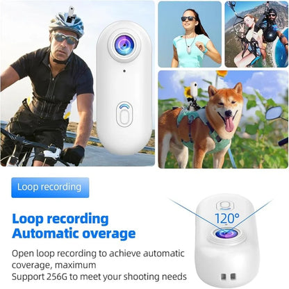 4K HD Motorcycle Mini Recorder Finger WIFI Action Camera Lightweight POV Motorcycle Road Sport Cam Bicycle Vlog Pet Body Camera