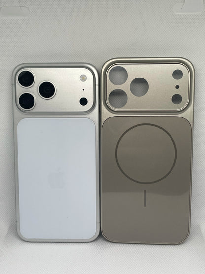 Luxury Case Transform Look To 17 18 Pro Max Cover For Iphone 16 Pro 15 14 13 Change To 17 Pro Magnetic Fundas For Magsafe