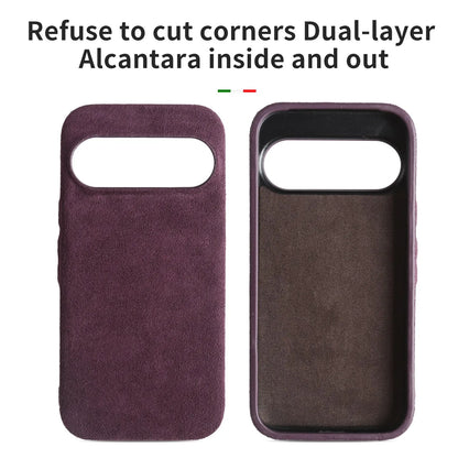 Luxury Magnetic For Google Pixel 10 Pro 9pro 8pro 7pro For ALCANTARA Back Case Artificial Leather Supercar Suede Phone Cover