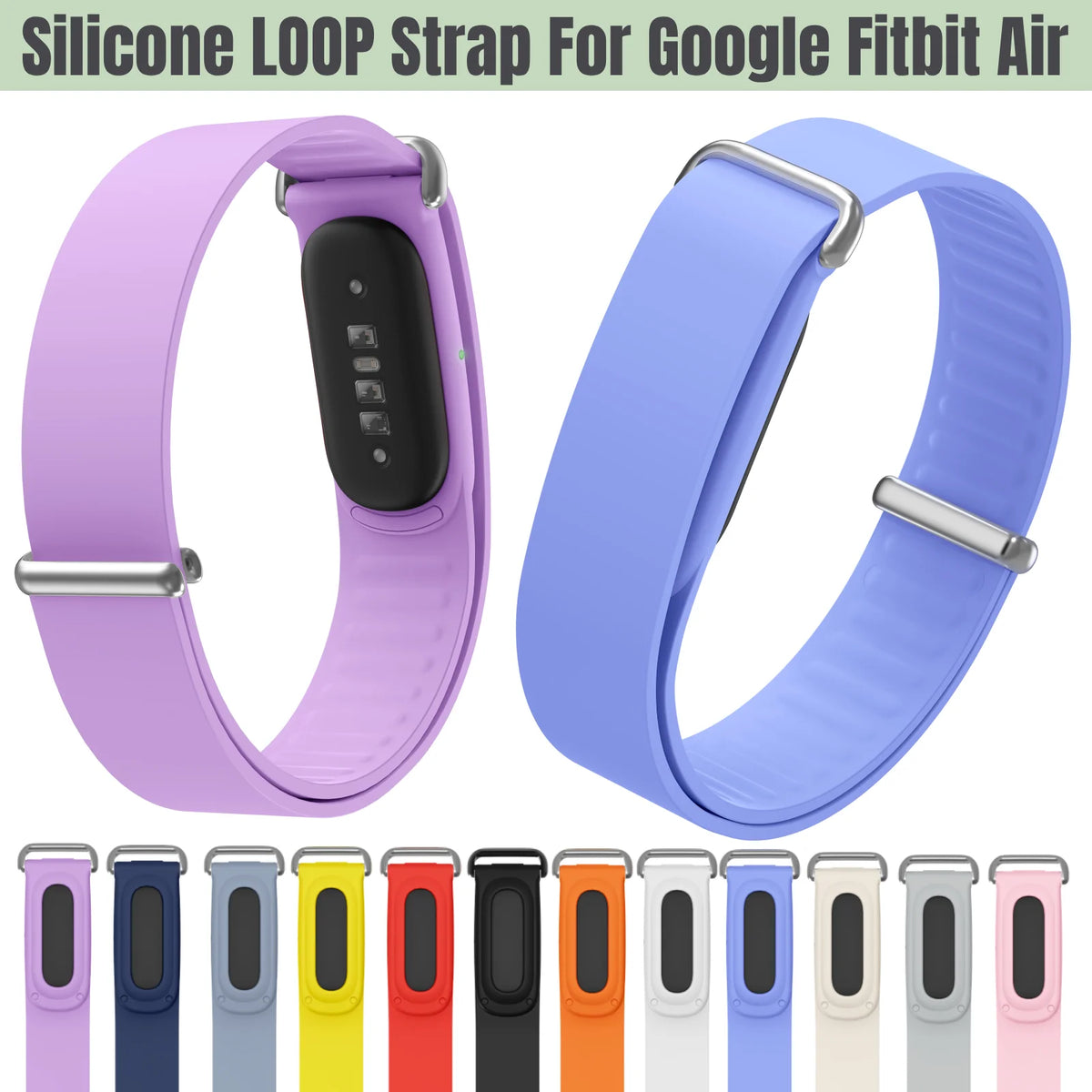 For Google Fitbit Air Silicone Watch Strap Rubber Replacement Bracelet Watch Band for Fitbit Air Sport Loop Correa Wristband