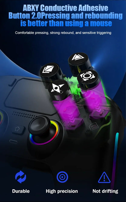 Wireless Gamepad Gyro Sensor Hall Joystick and Effect Trigger Built-in Speaker for PS5 ps4 Wired Controller Gamer Wireless Game
