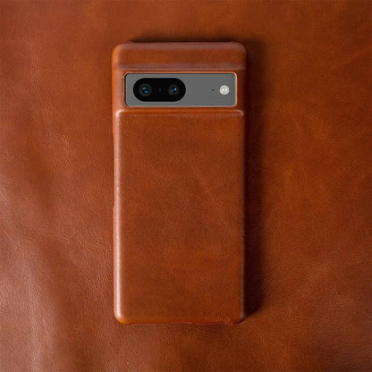 For Google Pixel 7 Case Luxury Oil Wax Genuine Leather Cover Pixel 6A 8Pro 7Pro 5A Capa Protective Etui Back Coque Carcasa Shell