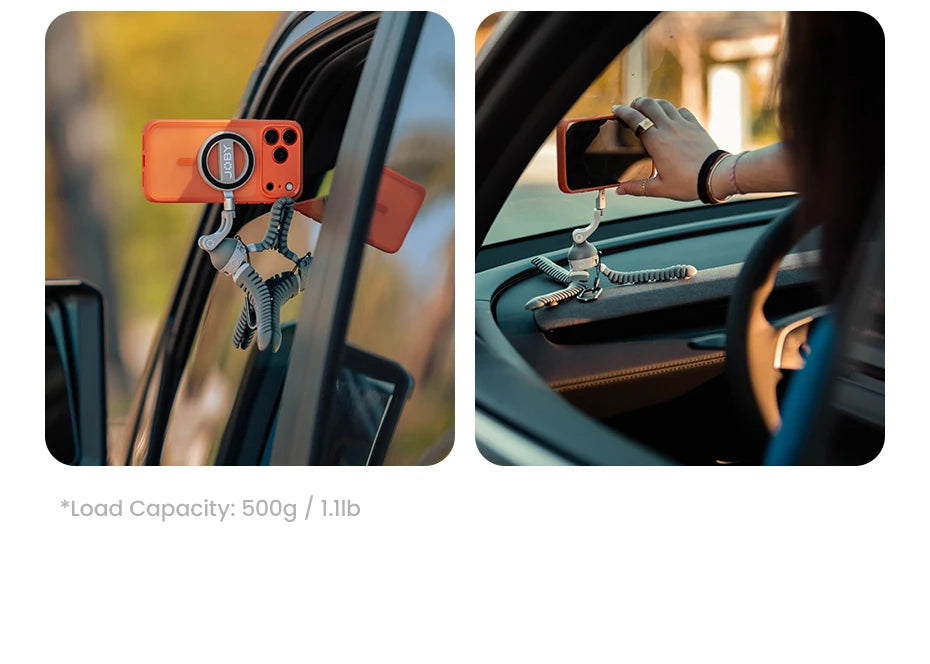 JOBY PZ01 PodZillaᵀᴹ Magnetic Octopus Suction Tripod with 360° Adjustable Flexible Tripod for Iphone 17 16 15 Android Car Vlog
