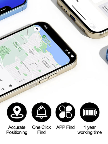 Smart Location Tag Works with Google Find Hub Android GPS Tracker With Cat Collar Item Finder Wallet Suitcase Pets Bag Luggage