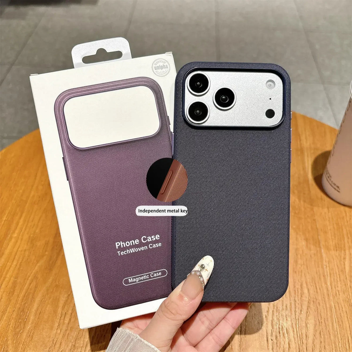 Luxury Official Technology Woven Magnetic Case For iPhone 18 17 16 15 14 13 Pro Max For Magsafe Technical Fabric Original Cover