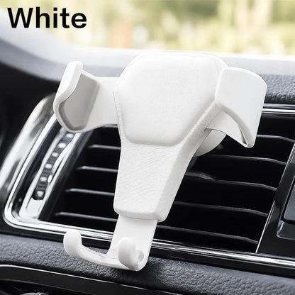 Car Phone Mount Gravity Phone Holder Air Vent Mount Anti Shake Stable Universal Car Holder One Hand Operation Automobile Cradle Compatible With Iphone Samsung Xiaomi Smartphone Auto Lock Ventilation Support Stand 360 Degree R