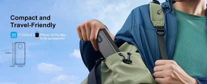 JINVAL Power Bank 25000mAh 100W 3-Port Portable Charger, PD 3.1 Fast Charging Phone Battery Pack for iPhone 17/16, MacBook, iPad