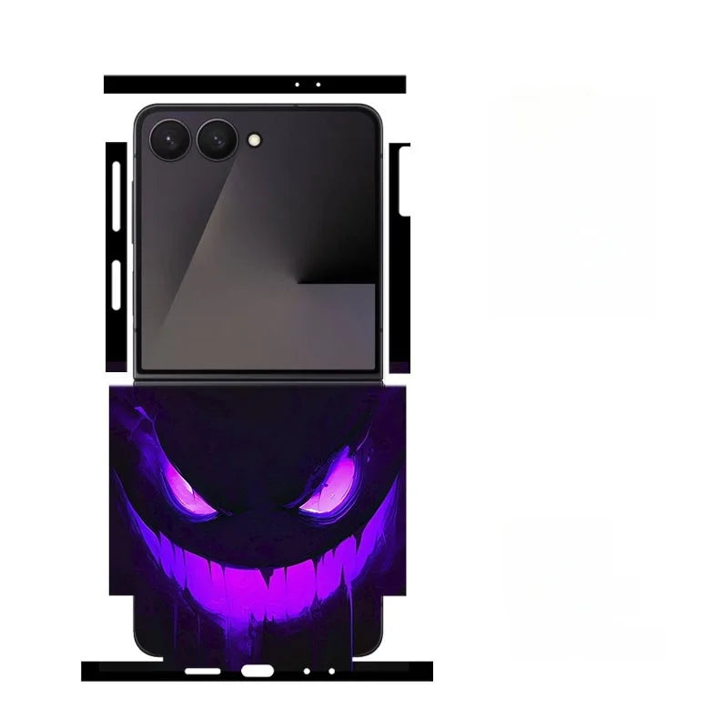 Skin For Samsung Galaxy Z Flip 7 6 5 4 3 Back Film Sticker Full Cover Protective Decal Wrap Side Frame Back Screen Protector