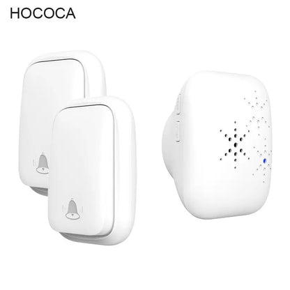 New Long-Range Self Powered Wireless Door Bell No Battery Waterproof 60 Ringtones Kinetic Doorbell EU US UK Plugs Optional