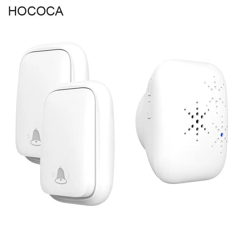 New Long-Range Self Powered Wireless Door Bell No Battery Waterproof 60 Ringtones Kinetic Doorbell EU US UK Plugs Optional