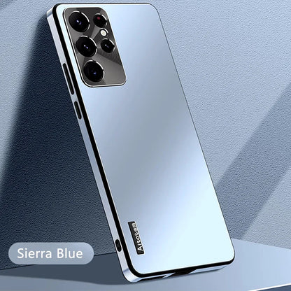 Phone Case Metal Magnetic Aluminum Alloy Ultrathin Protective Cover for Samsung Galaxy S21 S22 S23 S24 S25 Plus Ultra Back Cover