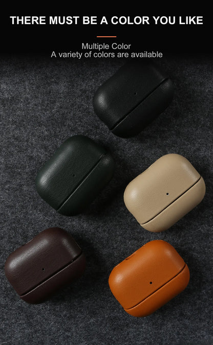 Biobased Eco-Friendly Leather Case For Airpods Pro 3 Airpods4 5 Wireless Earphone Box Headphone Bluetooth Hard Protective Cover