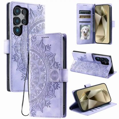 S26 S25 S24 S23 S22 S21 S20 Ultra S10 S9 S8 Plus FE Case For Samsung Galaxy Note 20 10 9 8 Leather Wallet Phone Cover