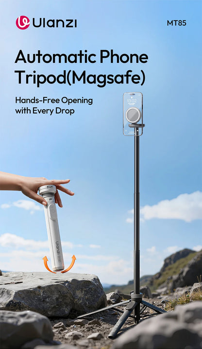 Ulanzi MT85 1.5M Upgrade Magsafe Phone Tripod for Iphone 17 16 15 Android Automatic Tripod Selfie Stick for Smartphone Vlog Live