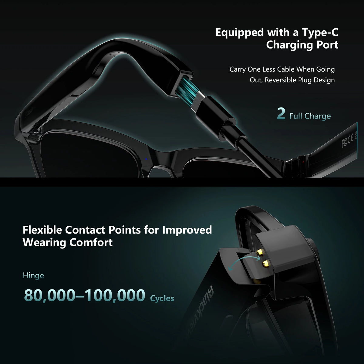 Blackview BV300 4K AI Glasses Color-Changing Smart Translation Glasses Photo Video Recording Waterproof Call Smart Sunglasses