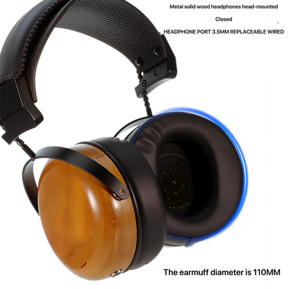 Closed-back Music Analysis Over-ear Headphones with 50mm Bio-diaphragm Monitoring Headsets