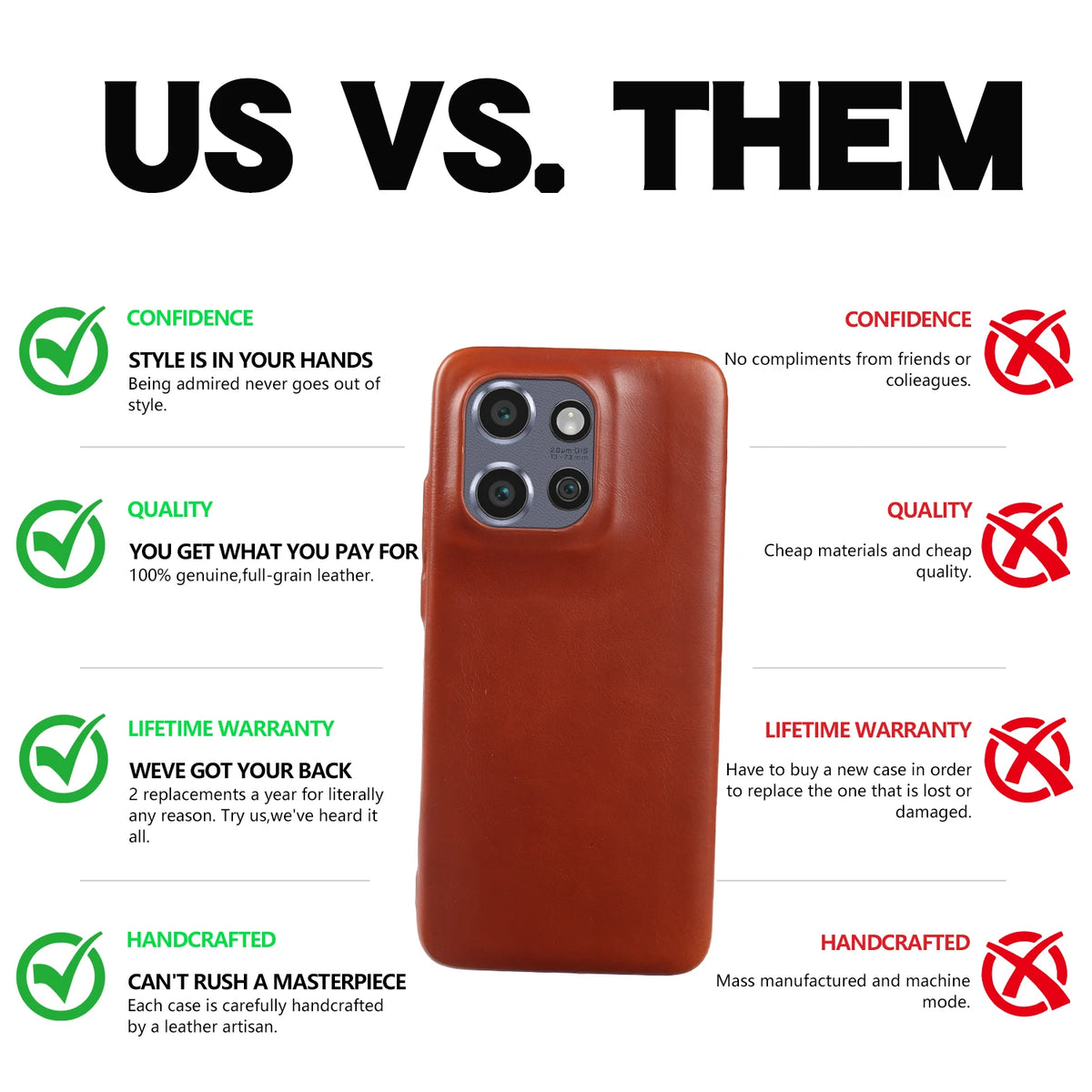 Luxury Oil Wax Genuine Leather Back Cover Case for Motorola G45 G85 Edge 50 Pro Fusion S50 Neo X50 Ultra Phone Case Coque Fundas