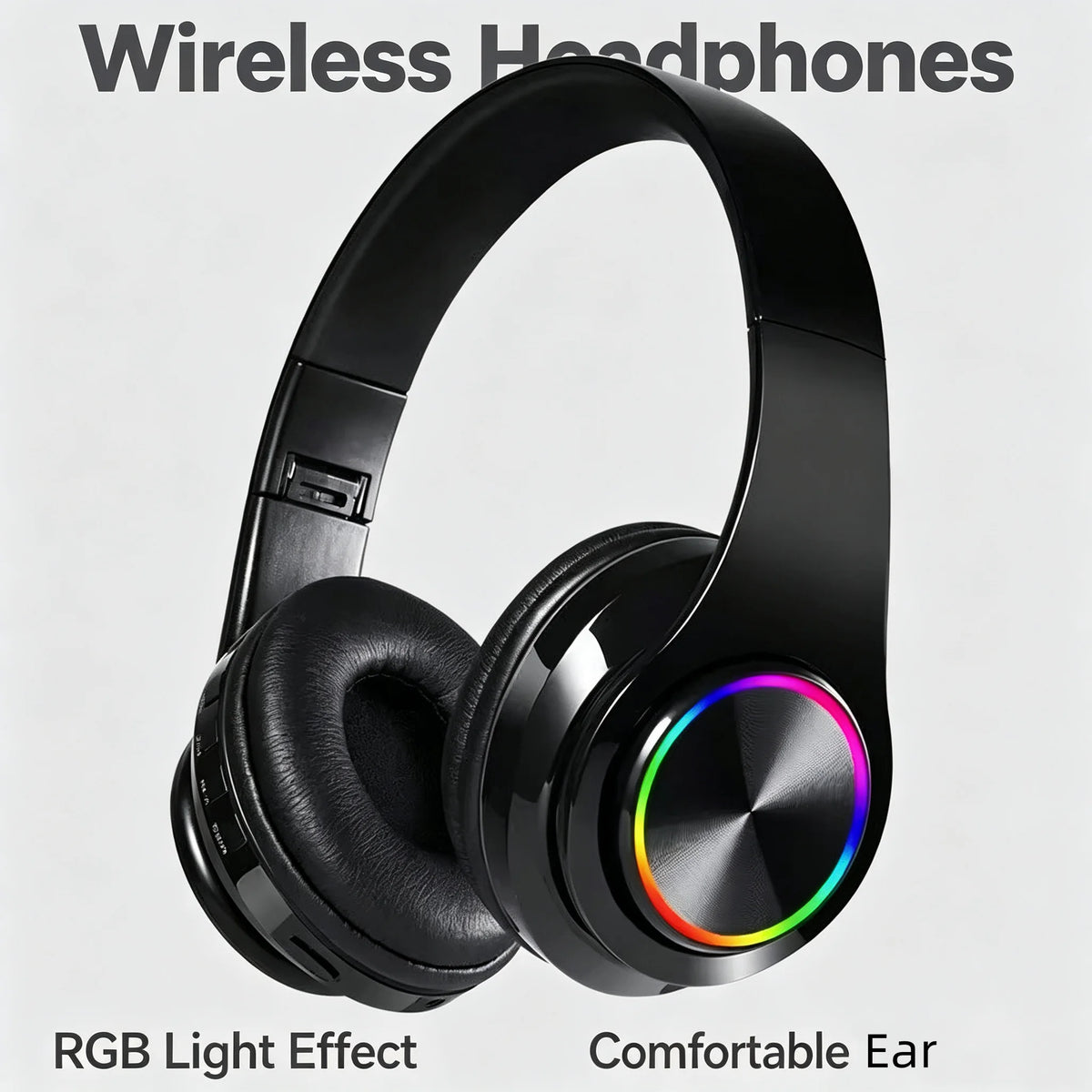 Headsets Gamer Headphones Blutooth Surround Sound Stereo Wireless Earphone USB With MicroPhone Colourful Light PC Laptop Earbuds