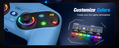 RGB Wireless Gamepad,For Playstation 5/PS5 Controller,With Turbo Dual Sense Vibrate Programming 3D Gaming Controller Console