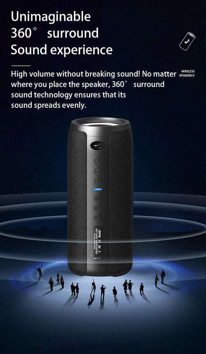 ZEALOT S51 Pro 40W Wireless Speakers, Outdoor Portable Subwoofer Speaker, 5200mAh Battery, 24 Hours Playtime Loud Stereo.