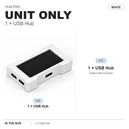 HMLAB ZNEO Gaming USB Hub - 2-to-3 Port, 8K Hz, Independent Power, With Screen, Trendy for Gaming Ambience Desk Setup