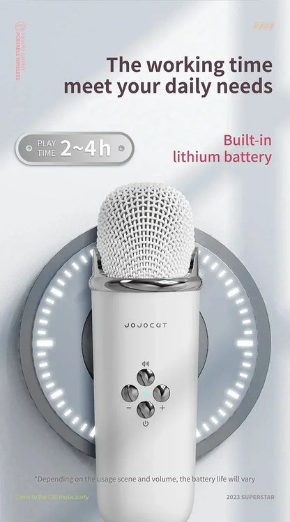 Karaoke Portable Wireless Bluetooth Speaker With Microphone Machine Radio FM Caixa De Som Mini Sound Box Music Small Column Mp3