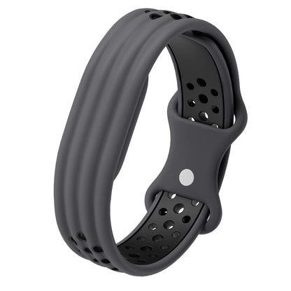 Silicone Loop Sport Watch Strap for Google Fitbit Air Two Tone Bracelet Breathable Band Wristband Correa Replacement Accessories
