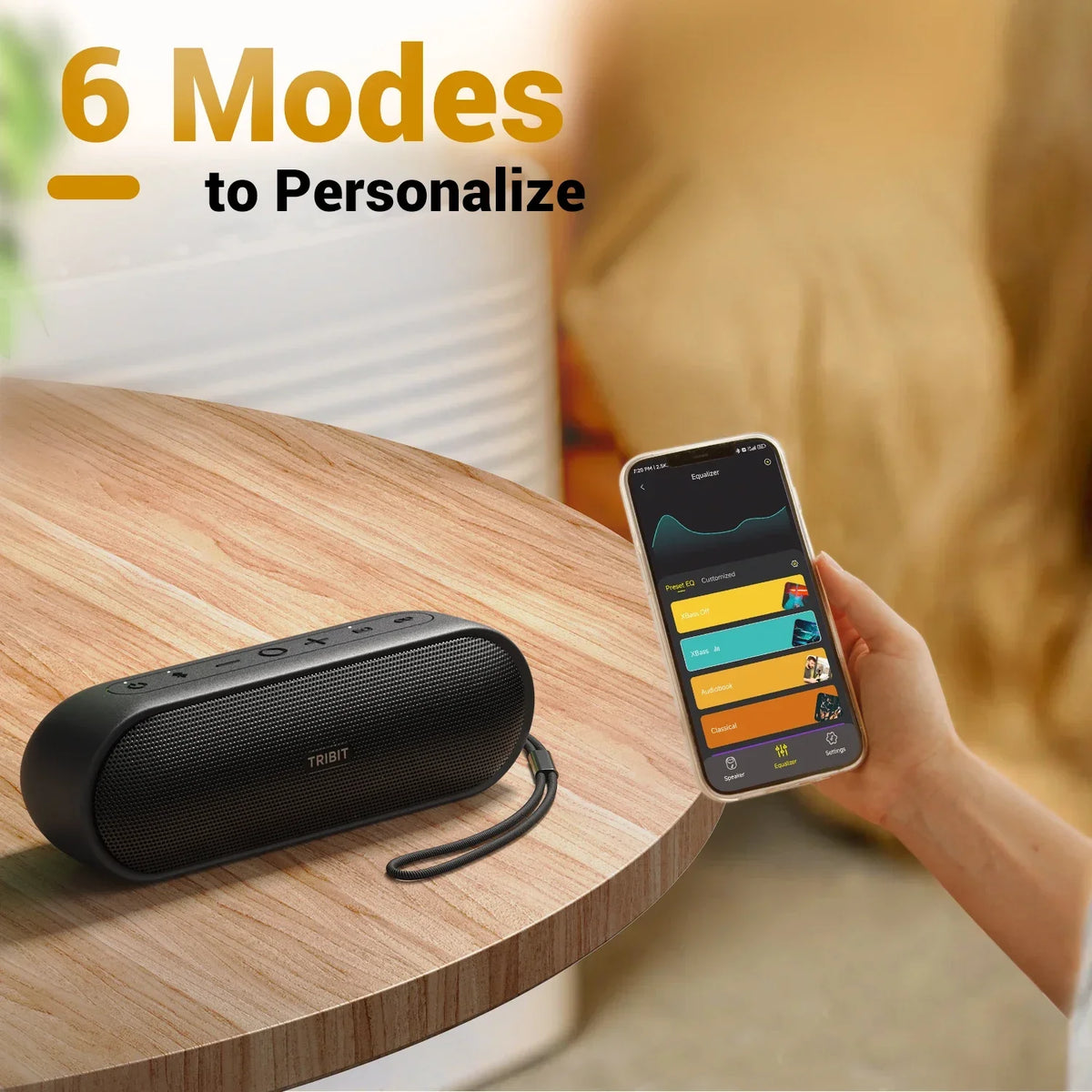 Tribit XSound Plus 2 Portable Wireless Speaker, 30W XBass, IPX7, 24-Hour Playtime, Stereo Sound, Built-in Mic for Camping Travel