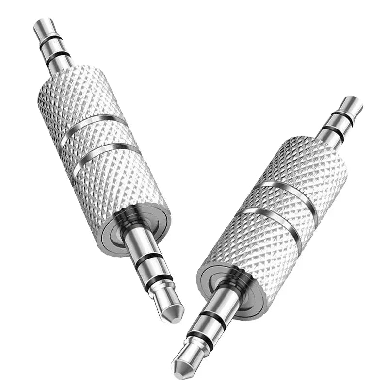 4pcs 3.5mm Male to Male Stereo Headphone Jack Audio Adapter Coupler Connector for Audio Car Bluetooth