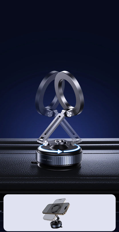 New Car Magnetic Mobile Phone Holder 360 Degree Rotation, Vacuum Adsorption, No Need To Charge, Suitable for Car Navigation