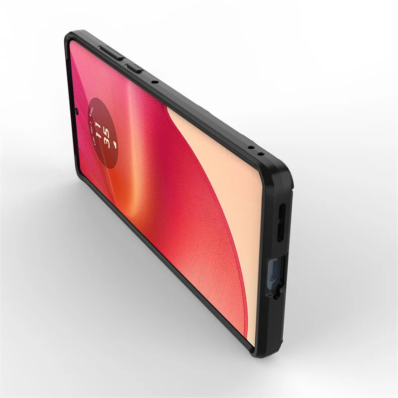 For Motorola Edge 50 Fusion 5G Case Magnetic Armor Shockproof Stand Phone Cases for Moto Edge50 Fusion Edge50Fusion Back Cover
