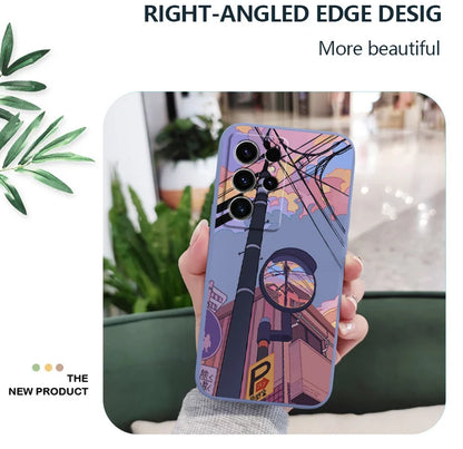 Dusk Intersection Phone Case For Samsung Galaxy S25 S24 S23 S22 S21 S20 S10 S10E S9 Ultra Plus FE Note 20 Ultra 10 9 Plus Cover