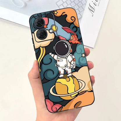 For Motorola Moto G54 Case Moto G84 Phone Cover Cute Astronaut Slim TPU Soft Silicone Funda For MotoG54 MotoG84 5G XT2343-1 Capa