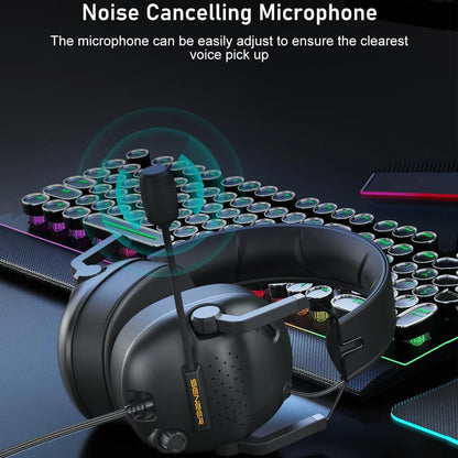 Wired Gaming Headset with Microphone for Pc,Xbox One Series,Ps4,Ps5,Switch,Noise Cancelling Headphones for Laptop,Nintendo,Gamer