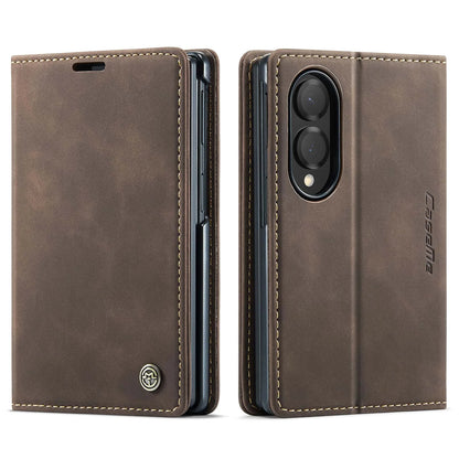 Shockproof Leather Case for Samsung Galaxy Z Fold 8 Flip Wallet Folio Card Holder Magnetic Clasp Protective Cover with Stand